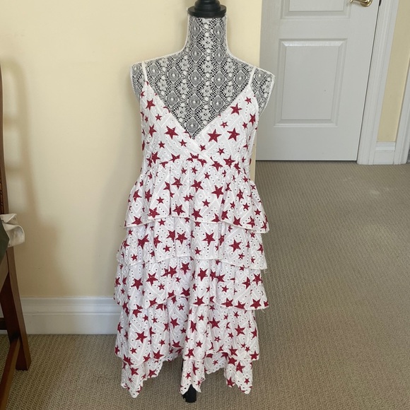 Maryley Dresses & Skirts - Stars and Broderie Anglaise tiered dress.